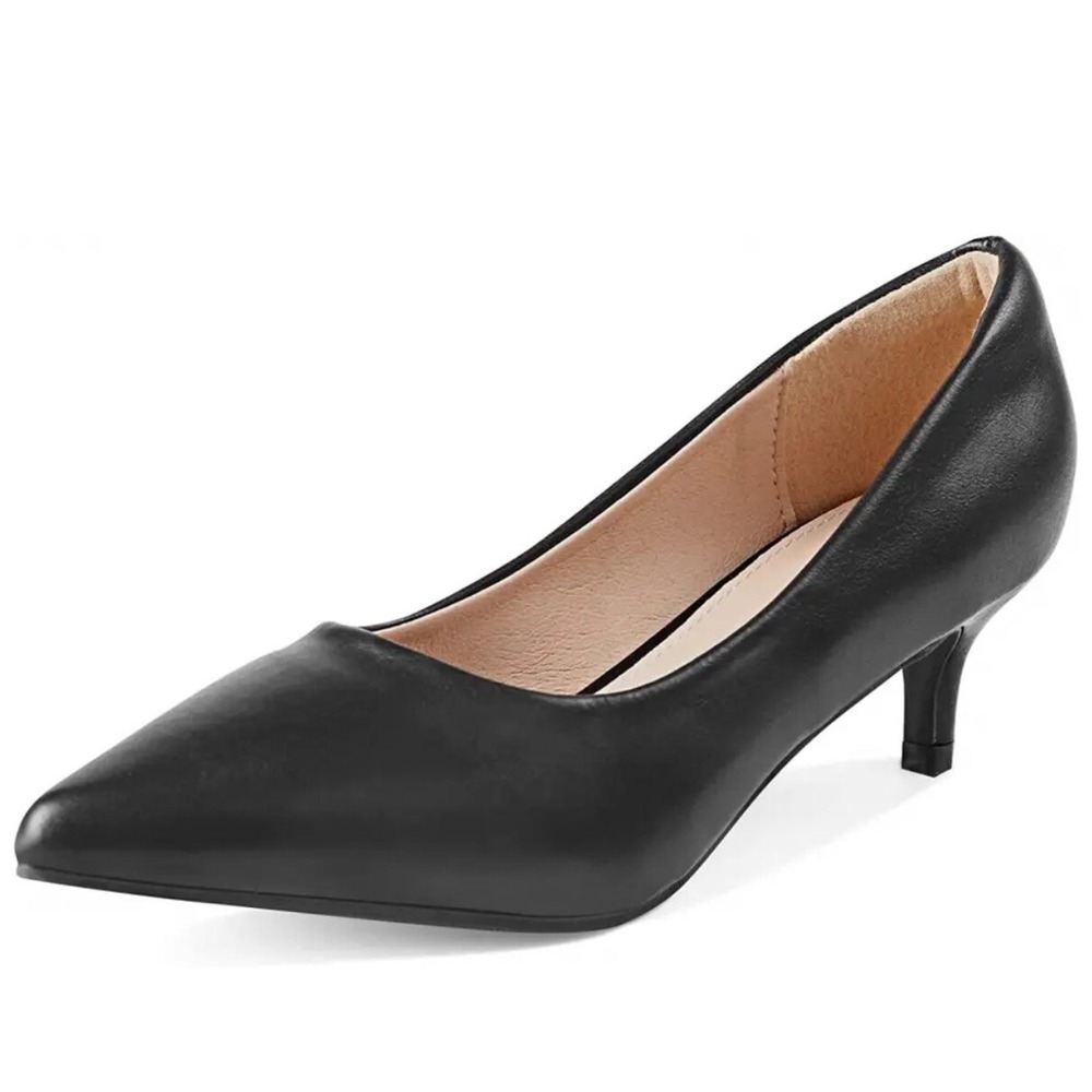 Heel The‎ World Women's 9.5 M Pumps with Kitten Heels Comfort Pointed Toe Dress